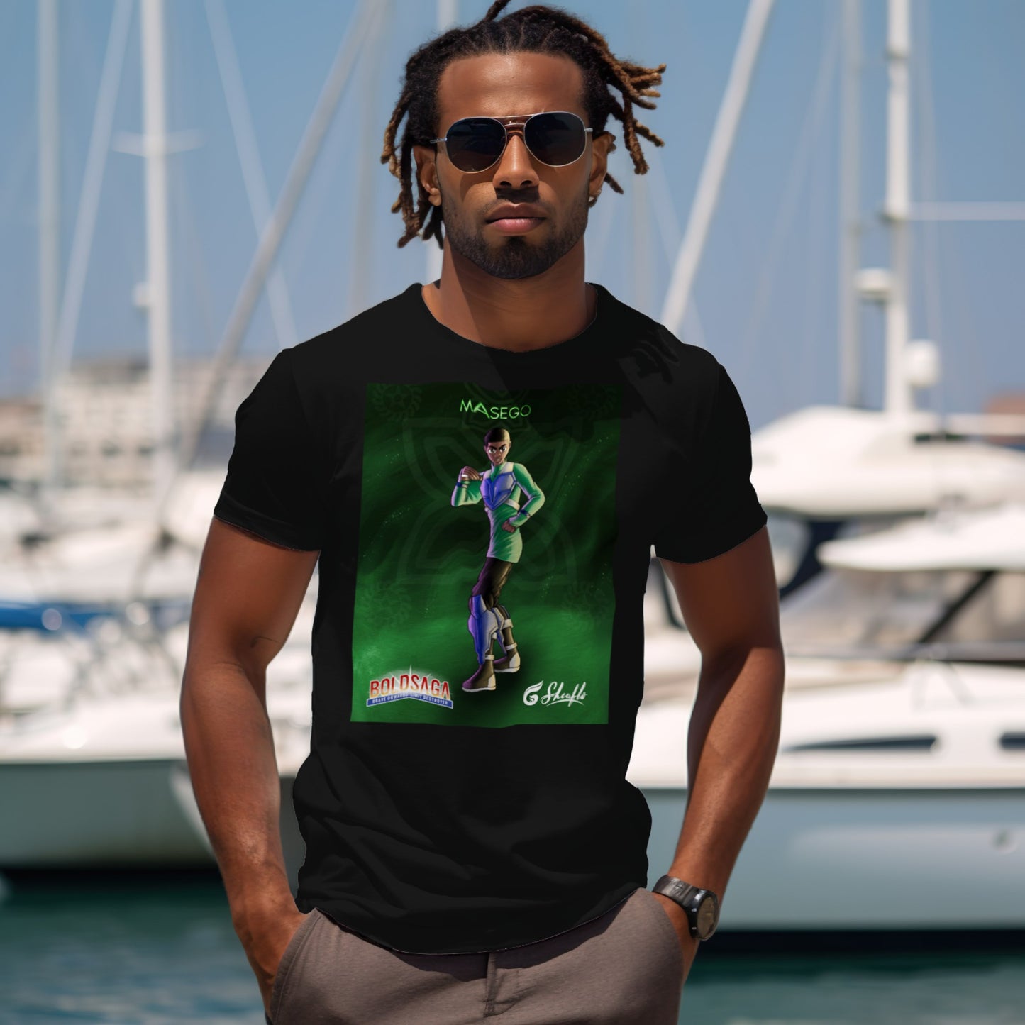 BOLDSAGA® Masego Valiant Tee (Black)