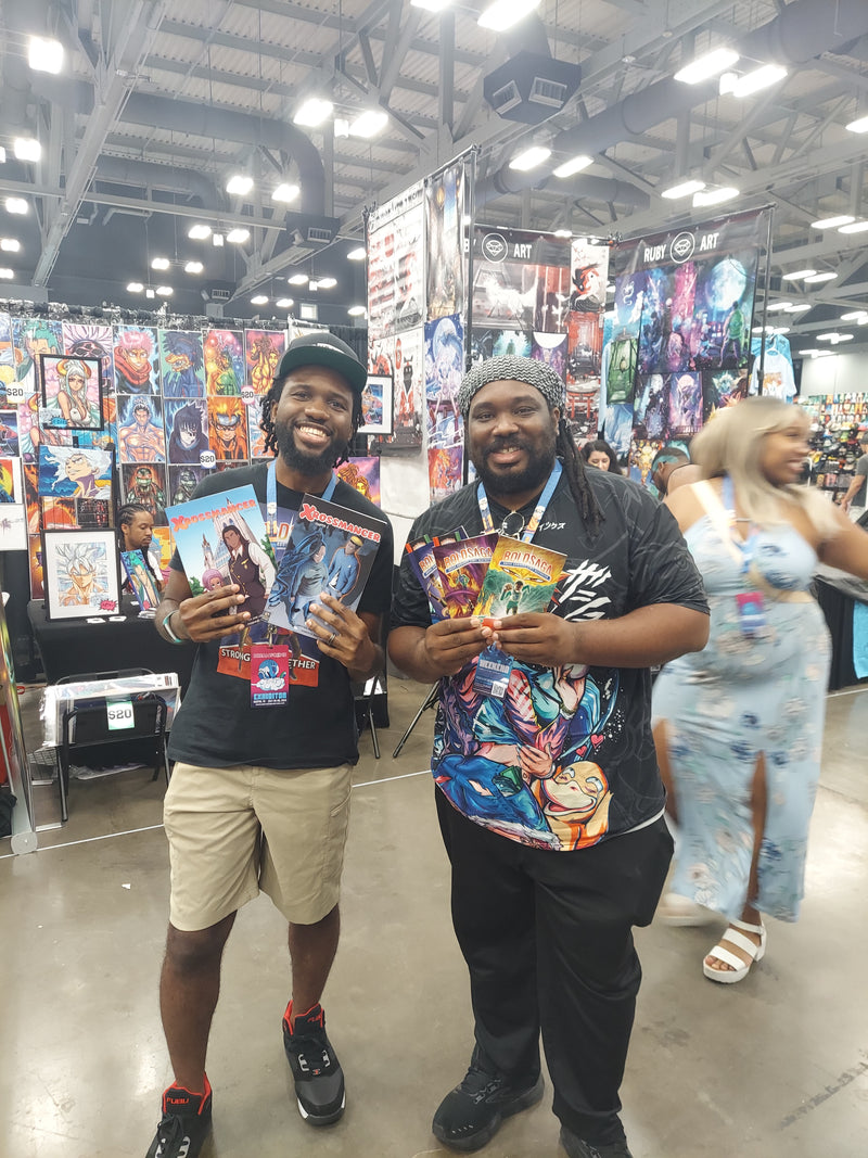Author Euwarnii Hughes signing BOLDSAGA manga at DreamCon 2024