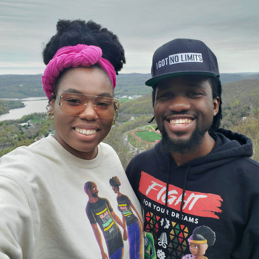 Black Love Forever Couples Sweatshirt (Tan)