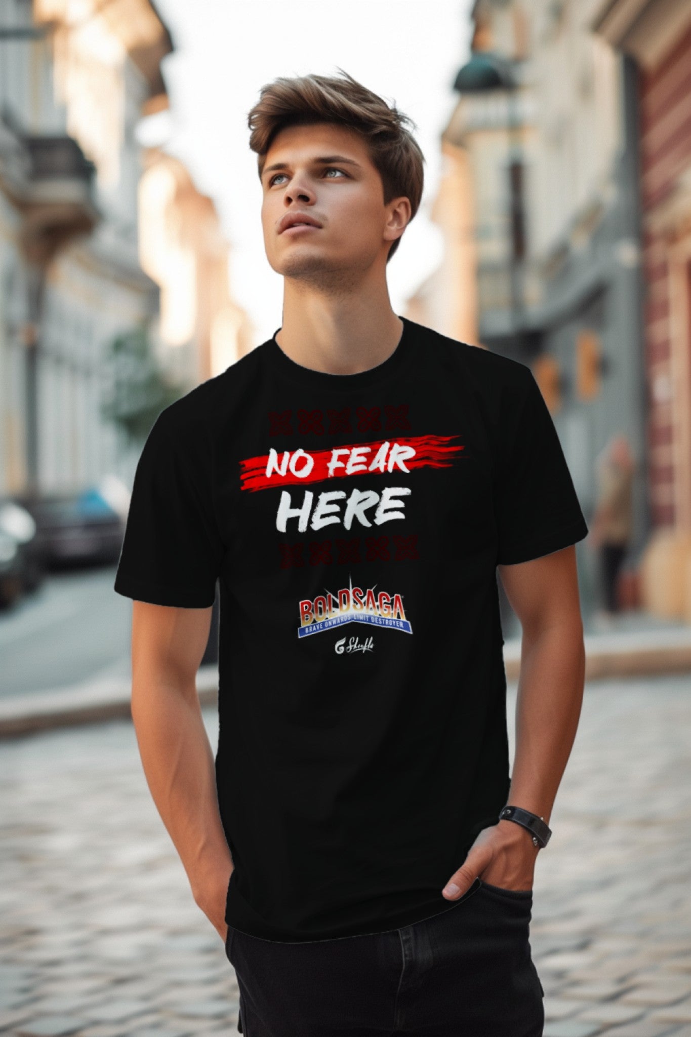 No Fear Here Tee (Black)