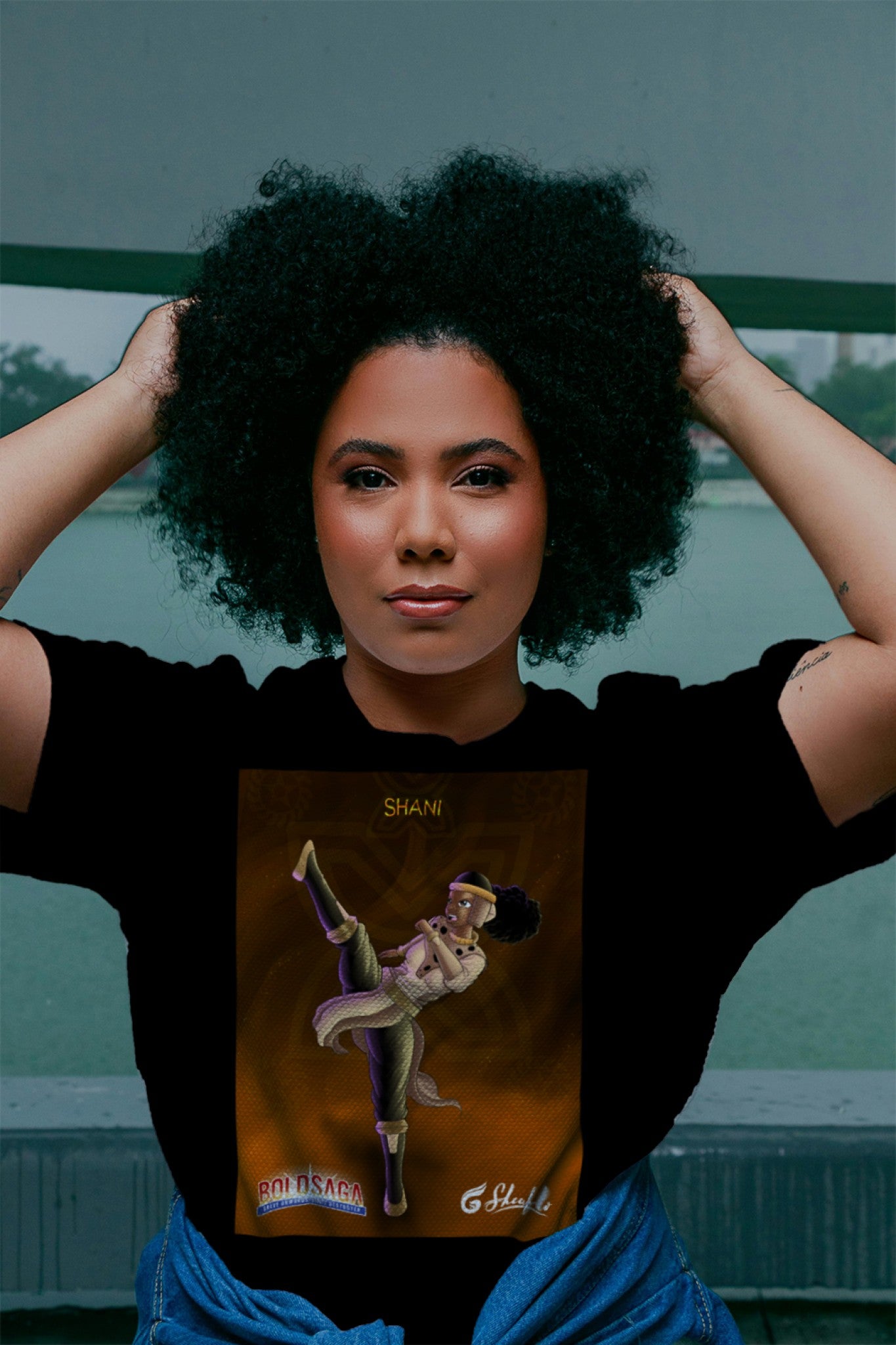 BOLDSAGA® Shani Valiant Tee (Black)